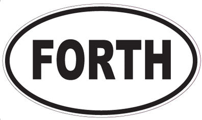FORTH - Oval Magnet
