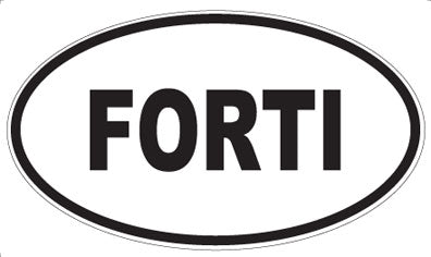 FORTI - Oval Sticker