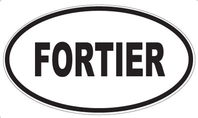 FORTIER - Oval Sticker