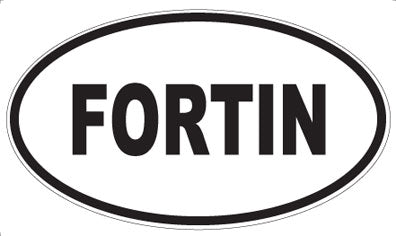 FORTIN - Oval Sticker