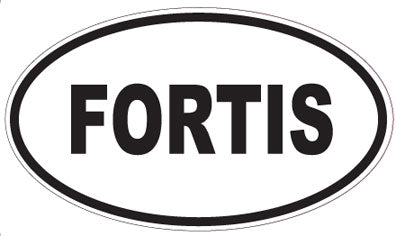 FORTIS - Oval Sticker