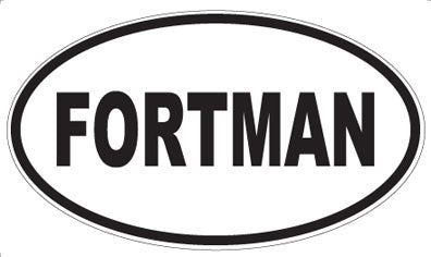 FORTMAN - Oval Sticker