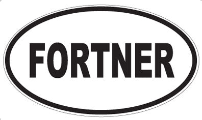 FORTNER - Oval Magnet