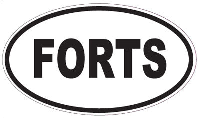 FORTS - Oval Sticker