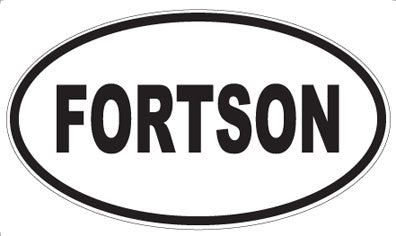 FORTSON - Oval Sticker
