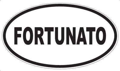 FORTUNATO - Oval Sticker