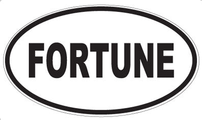 FORTUNE - Oval Sticker