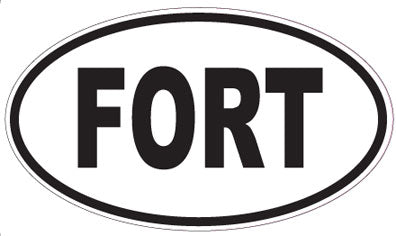 FORT - Oval Sticker