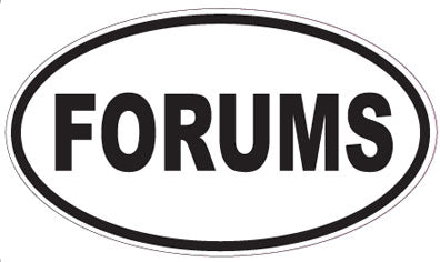 FORUMS - Oval Sticker