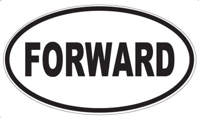 FORWARD - Oval Sticker