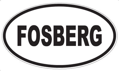 FOSBERG - Oval Sticker