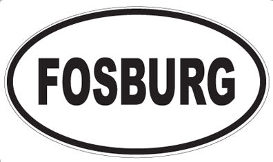 FOSBURG - Oval Sticker