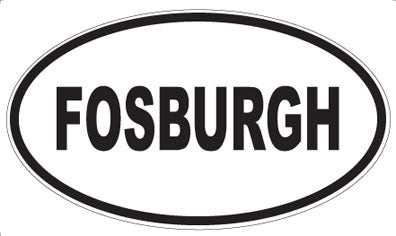 FOSBURGH - Oval Sticker