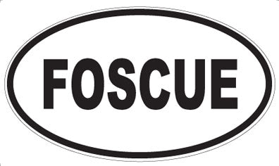 FOSCUE - Oval Magnet