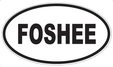 FOSHEE - Oval Sticker