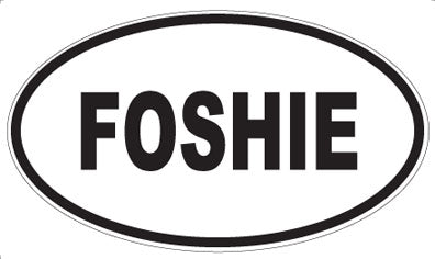FOSHIE - Oval Sticker
