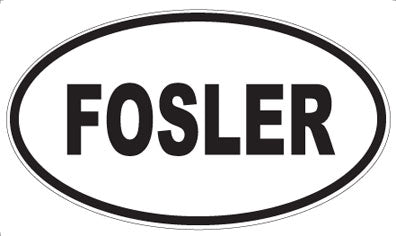 FOSLER - Oval Magnet