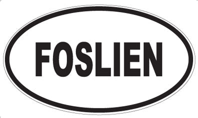 FOSLIEN - Oval Sticker