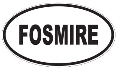 FOSMIRE - Oval Sticker