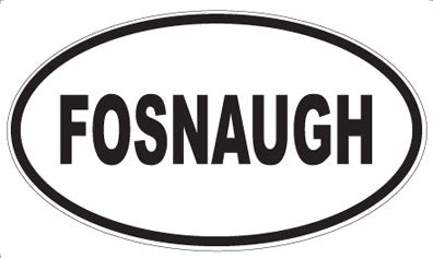 FOSNAUGH - Oval Sticker