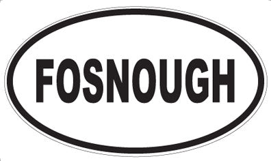 FOSNOUGH - Oval Sticker