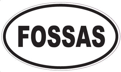 FOSSAS - Oval Sticker