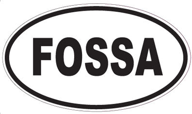FOSSA - Oval Magnet