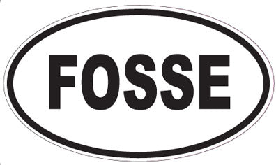 FOSSE - Oval Sticker