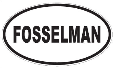 FOSSELMAN - Oval Magnet