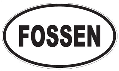 FOSSEN - Oval Magnet