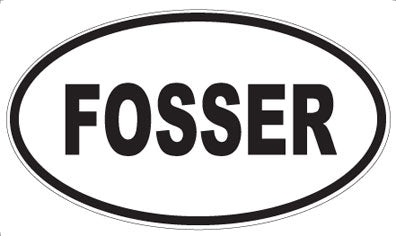 FOSSER - Oval Magnet