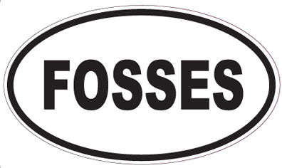 FOSSES - Oval Sticker