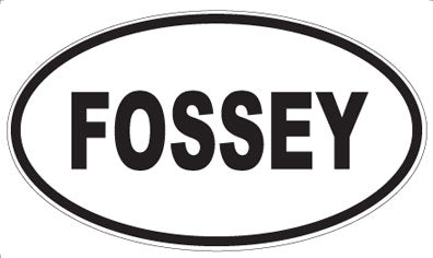 FOSSEY - Oval Sticker