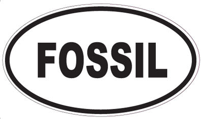 FOSSIL - Oval Sticker