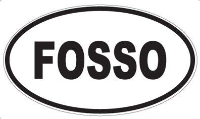 FOSSO - Oval Sticker