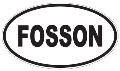 FOSSON - Oval Sticker