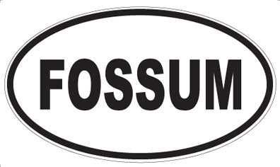 FOSSUM - Oval Sticker