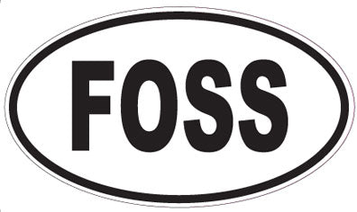 FOSS - Oval Sticker