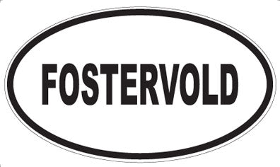 FOSTERVOLD - Oval Sticker