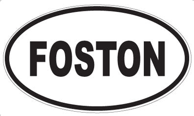 FOSTON - Oval Magnet