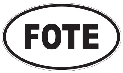 FOTE - Oval Sticker