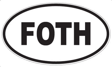 FOTH - Oval Sticker