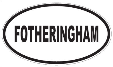 FOTHERINGHAM - Oval Magnet