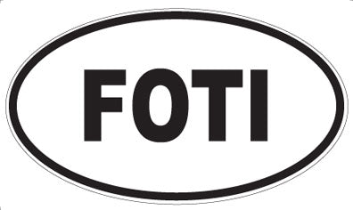 FOTI - Oval Sticker