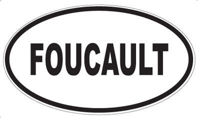 FOUCAULT - Oval Sticker