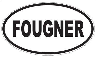FOUGNER - Oval Sticker