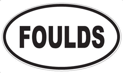 FOULDS - Oval Magnet