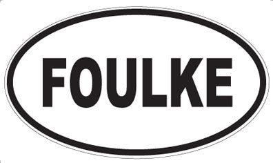 FOULKE - Oval Magnet