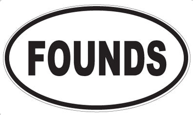 FOUNDS - Oval Magnet