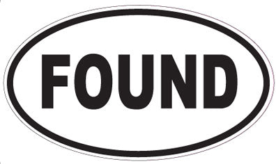 FOUND - Oval Magnet